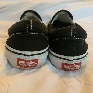 Black slip on Vans